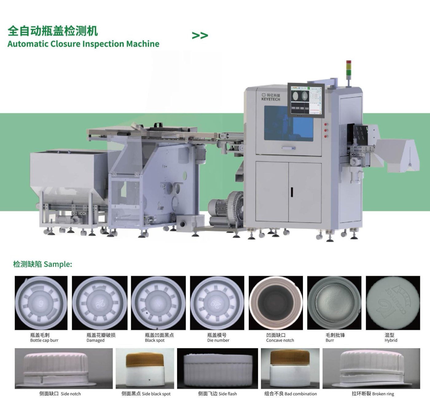 Automatic Closure Inspection Machine
